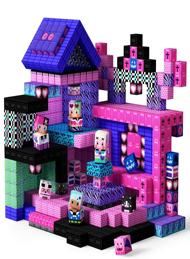 GobiDex 100PCS Magnetic Blocks for Girls, Build MagWonder with Magnet Building Toys Set, Princess Sensory Gift for Boys Girls Birthday (1 inch) - Image 1